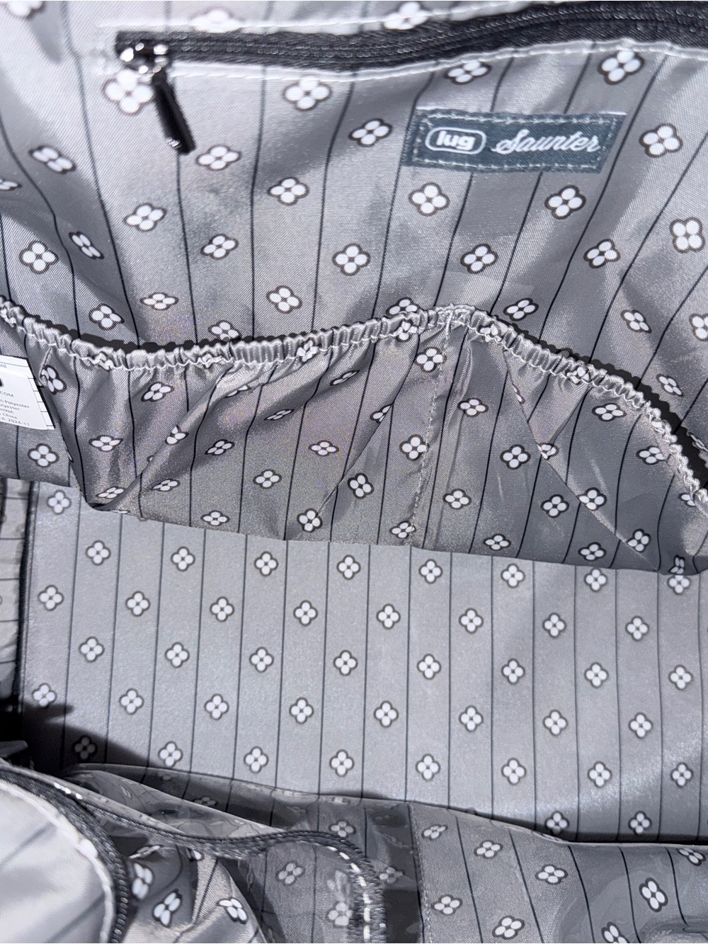 Lug Saunter Quilted Gray Kids Tote Baby Bag - Picture 3 of 8